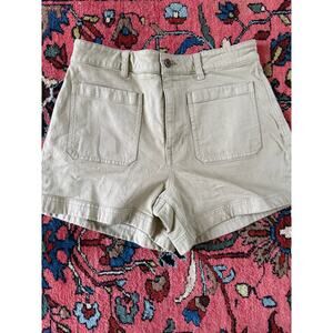 Madewell High Rise Emmett Shorts Women's size 28 khaki Mom NU667